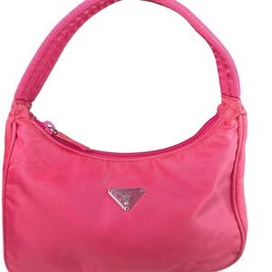 Prada Pink Nylon shoulder/handbag